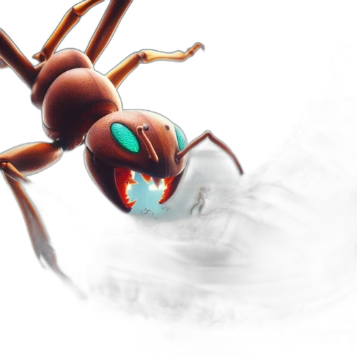 creature, animal, robot, concept art, 3d render, pixel art, photorealistic, fog transparent PNG cut-out