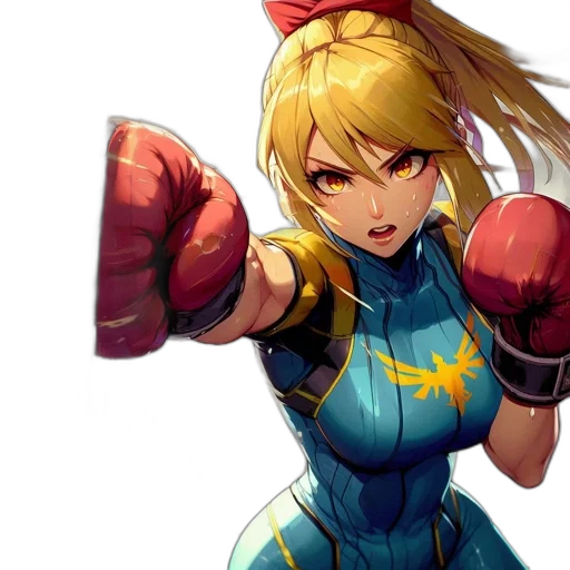 weapon, anime, concept art, comic book art, pixel art, animated, woman, blond transparent PNG cut-out
