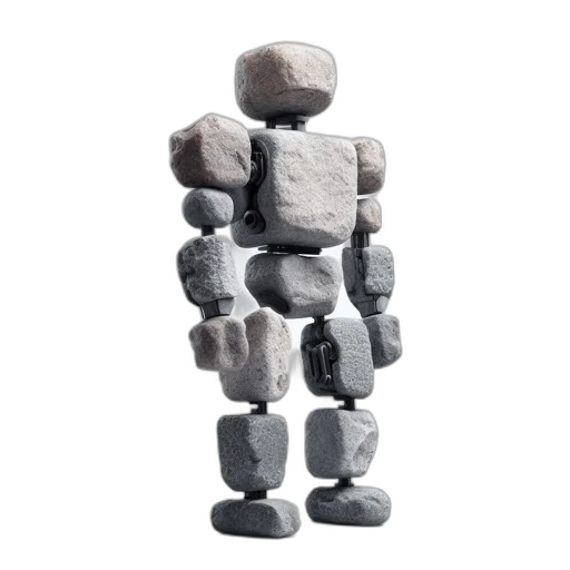 robot, jacket, furniture, bottle, 3d render, concept art, photorealistic, pixel art transparent PNG cut-out