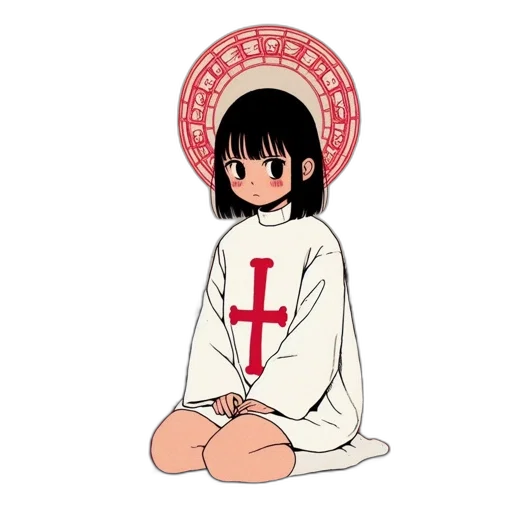 hat, dress, crown, anime, pixel art, cartoon, concept art, red transparent PNG cut-out