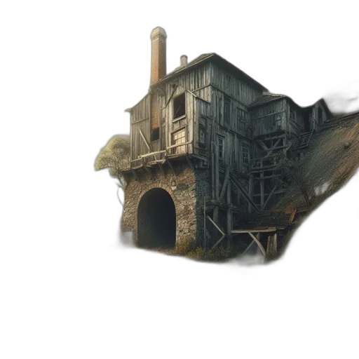 building, shoes, mask, hat, concept art, 3d render, photorealistic, fantasy art transparent PNG cut-out