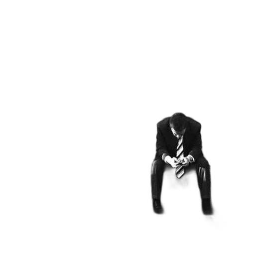 jacket, furniture, mask, crown, 3d render, concept art, monochrome, man transparent PNG cut-out