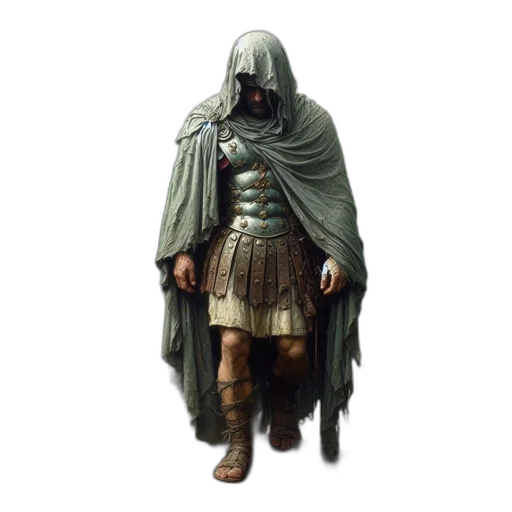 mask, sword, staff, jacket, concept art, fantasy art, pixel art, 3d render transparent PNG cut-out