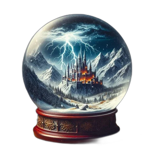 furniture, fantasy art, concept art, photorealistic, oil painting, underwater, fog, snow transparent PNG cut-out