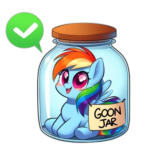 bottle, pixel art, concept art, cartoon, pegasus, clear, glass, jar transparent PNG cut-out