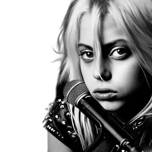 face, photorealistic, fantasy art, concept art, comic book art, serious-looking, woman, blonde transparent PNG cut-out