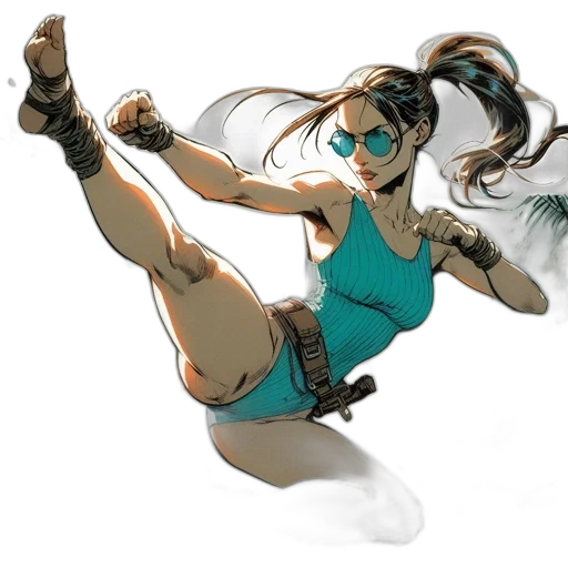 staff, concept art, comic book art, 3d render, fantasy art, animated, female, character transparent PNG cut-out