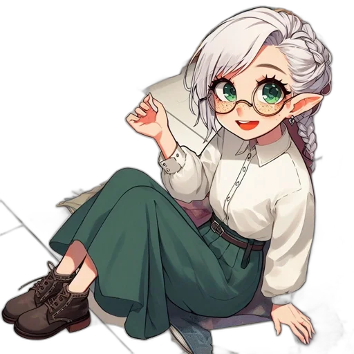 staff, weapon, dragon, anime, pixel art, cartoon, concept art, monochrome transparent PNG cut-out