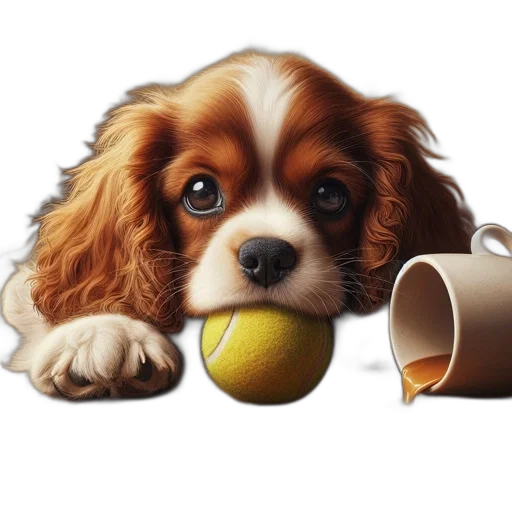 animal, staff, food, photorealistic, oil painting, 3d render, young, puppy transparent PNG cut-out
