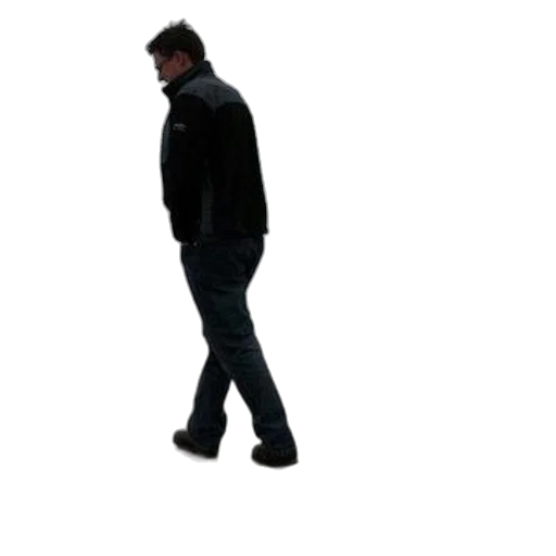 jacket, staff, robot, shoes, 3d render, concept art, photorealistic, dark transparent PNG cut-out