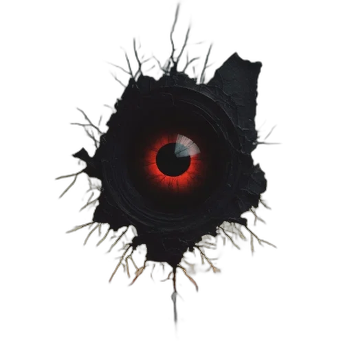 mask, weapon, face, crown, concept art, 3d render, dark, menacing transparent PNG cut-out