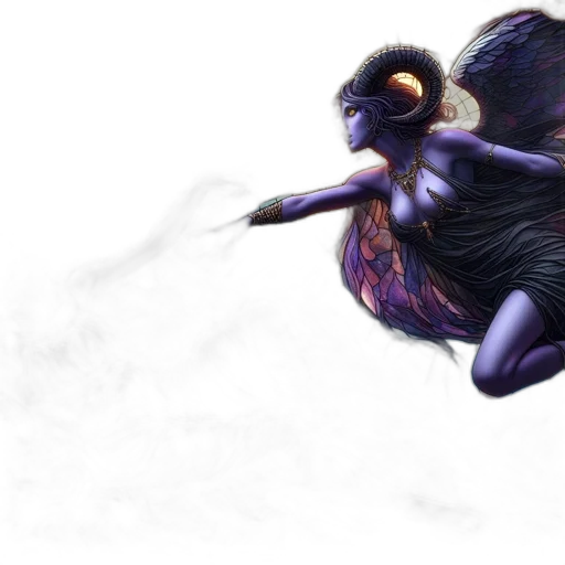 creature, dragon, hair, concept art, fantasy art, photorealistic, watercolor, outer space transparent PNG cut-out