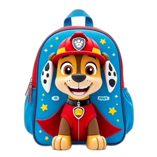 jacket, 3d render, cartoon, concept art, colorful, character, backpack, blue transparent PNG cut-out