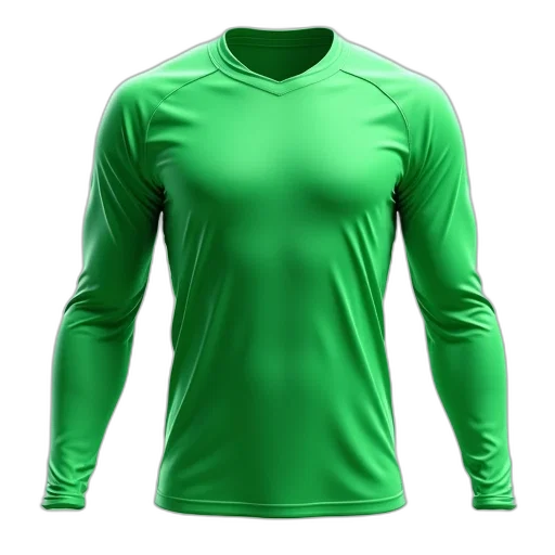 jacket, 3d render, green, white transparent PNG cut-out