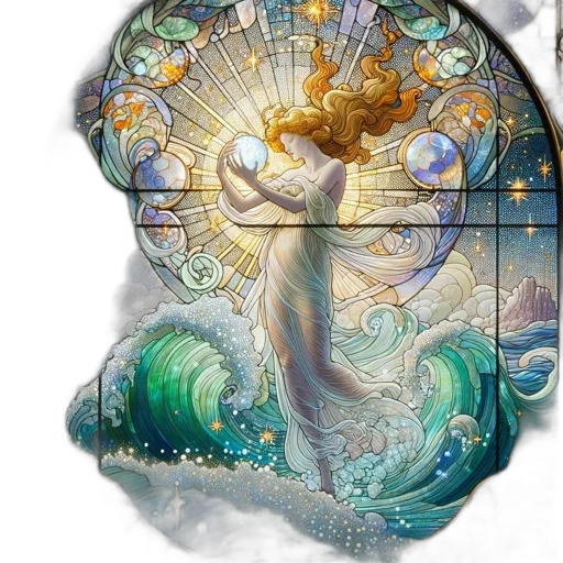 crown, fantasy art, concept art, watercolor, pixel art, underwater, outer space, golden transparent PNG cut-out