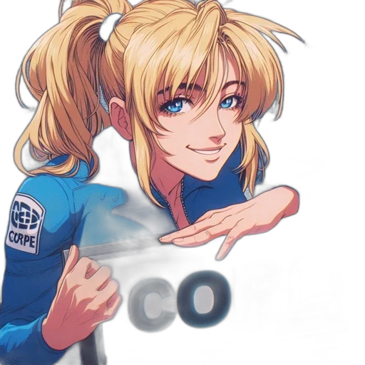 face, staff, hair, robot, anime, cartoon, comic book art, concept art transparent PNG cut-out