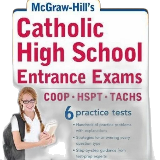 book, cover, titled, mcgraw-hill, catholic, high, school, entrance transparent PNG cut-out