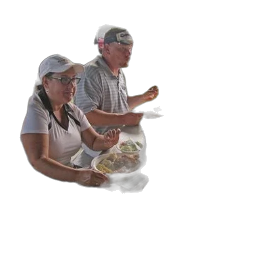 staff, food, photorealistic, 3d render, oil painting, concept art, group, people transparent PNG cut-out