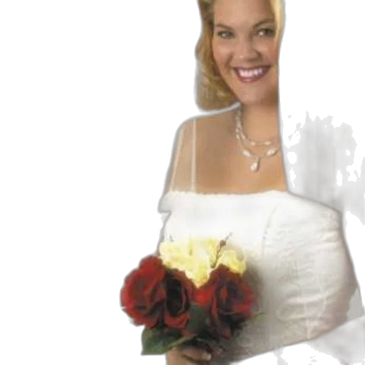 dress, crown, jewelry, photorealistic, 3d render, woman, wedding, holds transparent PNG cut-out