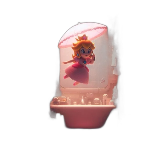 crown, bottle, mask, weapon, concept art, pixel art, 3d render, vaporwave transparent PNG cut-out