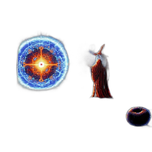 jewelry, crown, weapon, concept art, pixel art, 3d render, fantasy art, outer space transparent PNG cut-out