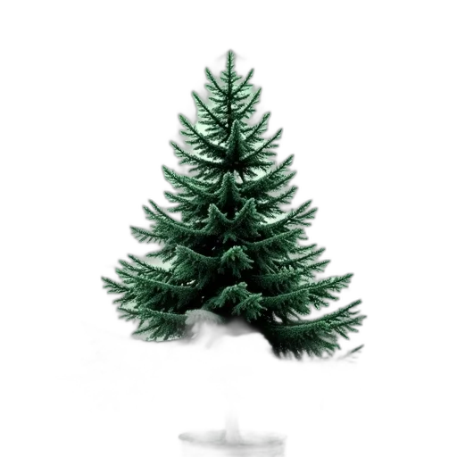 tree, crown, animal, 3d render, photorealistic, concept art, snow, stylized transparent PNG cut-out