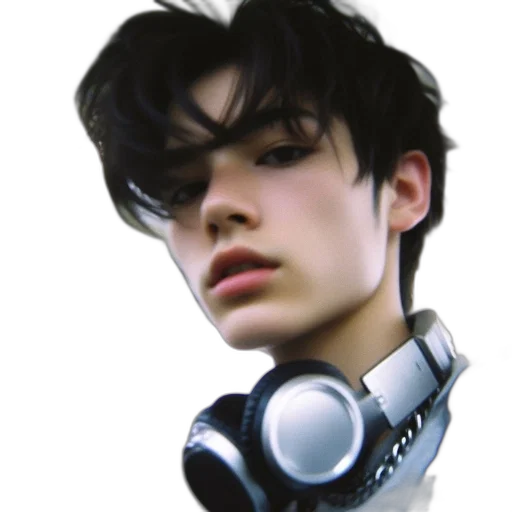 robot, face, hair, jacket, photorealistic, 3d render, anime, concept art transparent PNG cut-out