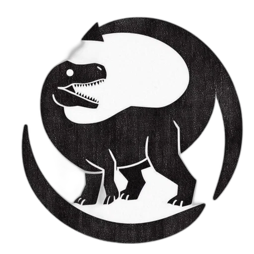 dragon, animal, creature, staff, concept art, monochrome, intricately, designed transparent PNG cut-out