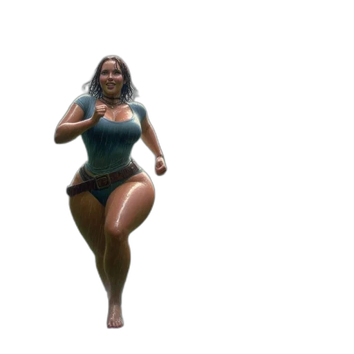 creature, dress, concept art, 3d render, pixel art, photorealistic, underwater, woman transparent PNG cut-out
