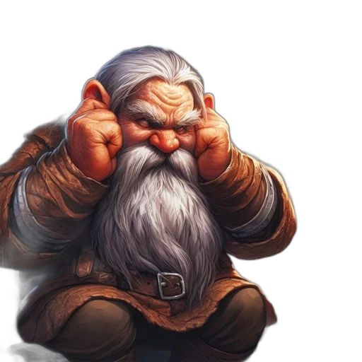 face, fantasy art, concept art, photorealistic, comic book art, dwarf-like, character, long transparent PNG cut-out