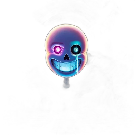 robot, mask, staff, face, concept art, 3d render, pixel art, vaporwave transparent PNG cut-out