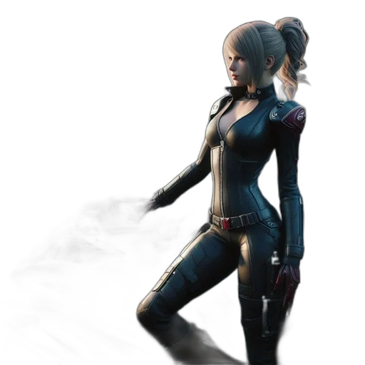 concept art, comic book art, fantasy art, 3d render, dark, futuristic, city, scene transparent PNG cut-out