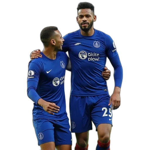 everton, players, celebrate, game transparent PNG cut-out