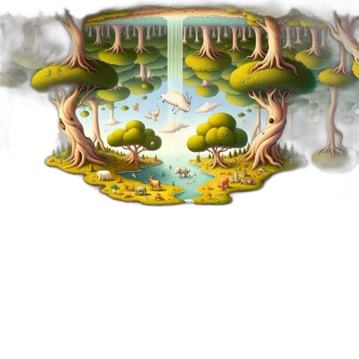 crown, umbrella, furniture, dragon, fantasy art, concept art, 3d render, photorealistic transparent PNG cut-out
