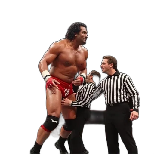 great, khali, wrestles, over transparent PNG cut-out