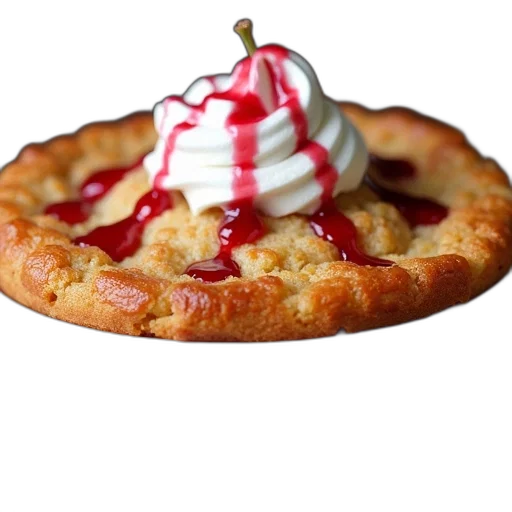 food, crown, 3d render, photorealistic, freshly, baked, crumbly, cake transparent PNG cut-out