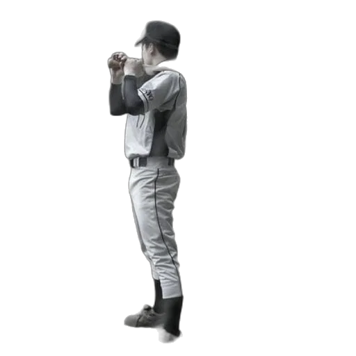 staff, jacket, robot, weapon, 3d render, concept art, photorealistic, monochrome transparent PNG cut-out