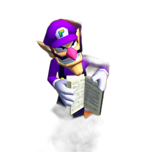 weapon, mask, staff, robot, 3d render, concept art, vaporwave, animated transparent PNG cut-out