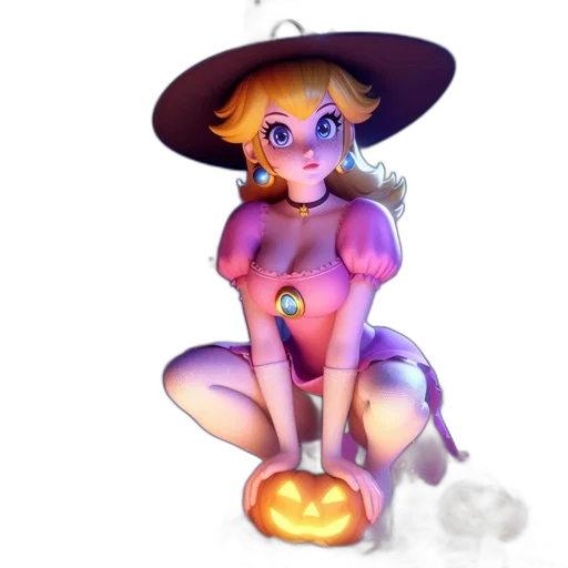 dress, staff, hat, concept art, pixel art, fantasy art, watercolor, neon lights transparent PNG cut-out