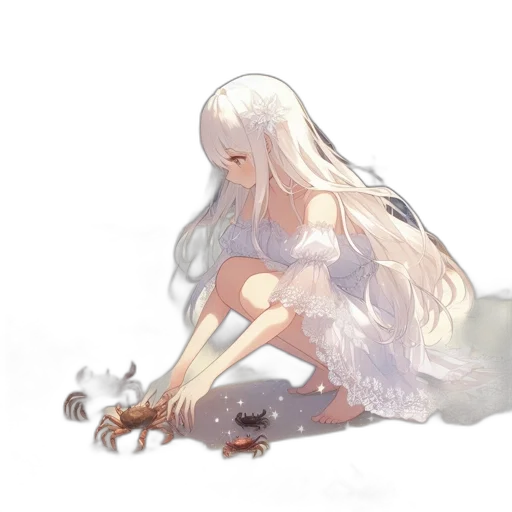 dragon, creature, dress, weapon, fantasy art, concept art, watercolor, anime transparent PNG cut-out