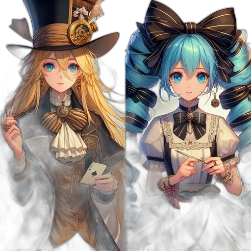 hat, staff, fantasy art, anime, concept art, pixel art, blue, monochrome transparent PNG cut-out