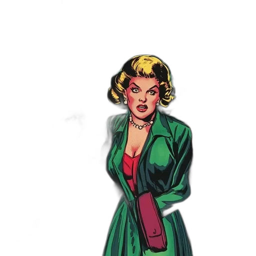 jacket, staff, dress, comic book art, concept art, cartoon, pixel art, green transparent PNG cut-out