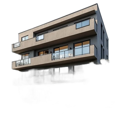 building, furniture, 3d render, concept art transparent PNG cut-out