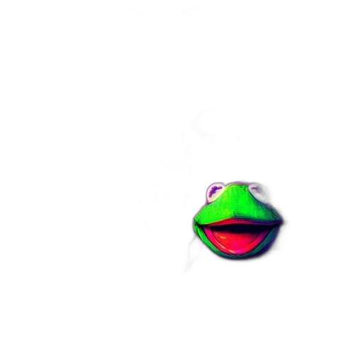 face, mask, creature, animal, pixel art, 3d render, photorealistic, vaporwave transparent PNG cut-out