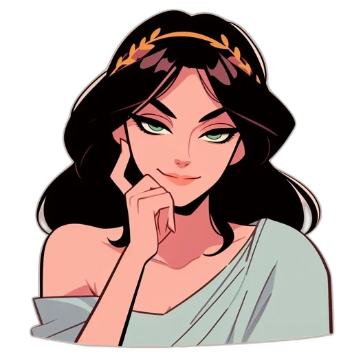 crown, jewelry, staff, face, cartoon, pixel art, anime, concept art transparent PNG cut-out