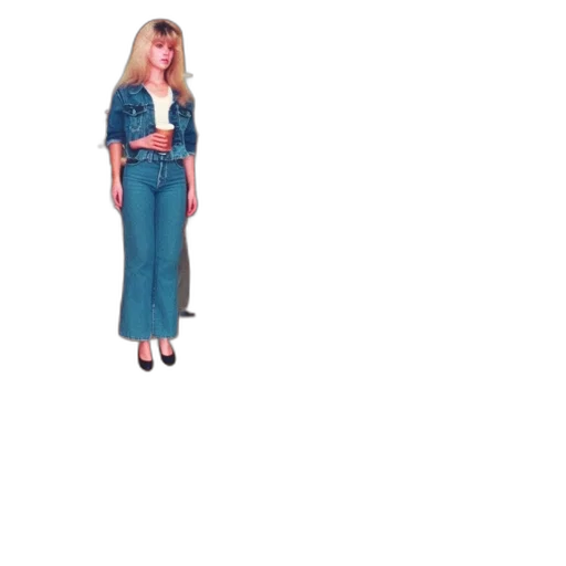 dress, jacket, staff, hair, vaporwave, 3d render, concept art, pixel art transparent PNG cut-out