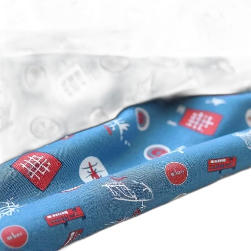 3d render, close-up, view, blue, fabric, detailed, pattern, various transparent PNG cut-out