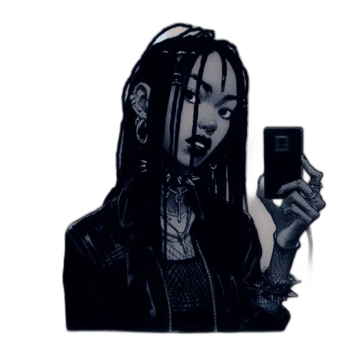 robot, face, jacket, creature, cyberpunk, concept art, cartoon, pixel art transparent PNG cut-out