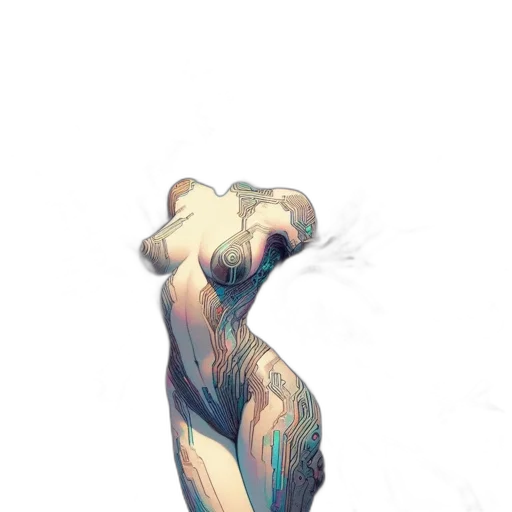 dress, creature, hair, animal, concept art, watercolor, 3d render, pixel art transparent PNG cut-out