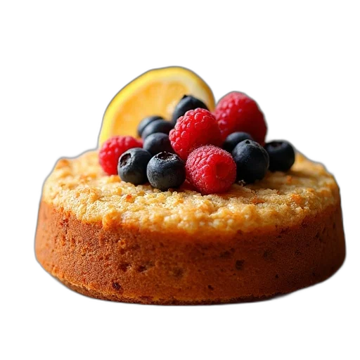 food, crown, 3d render, photorealistic transparent PNG cut-out